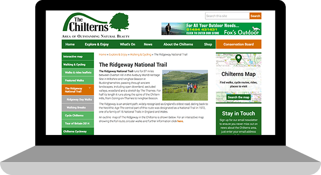 Visit The Ridgeway at The Chilterns A.O.N.B. website