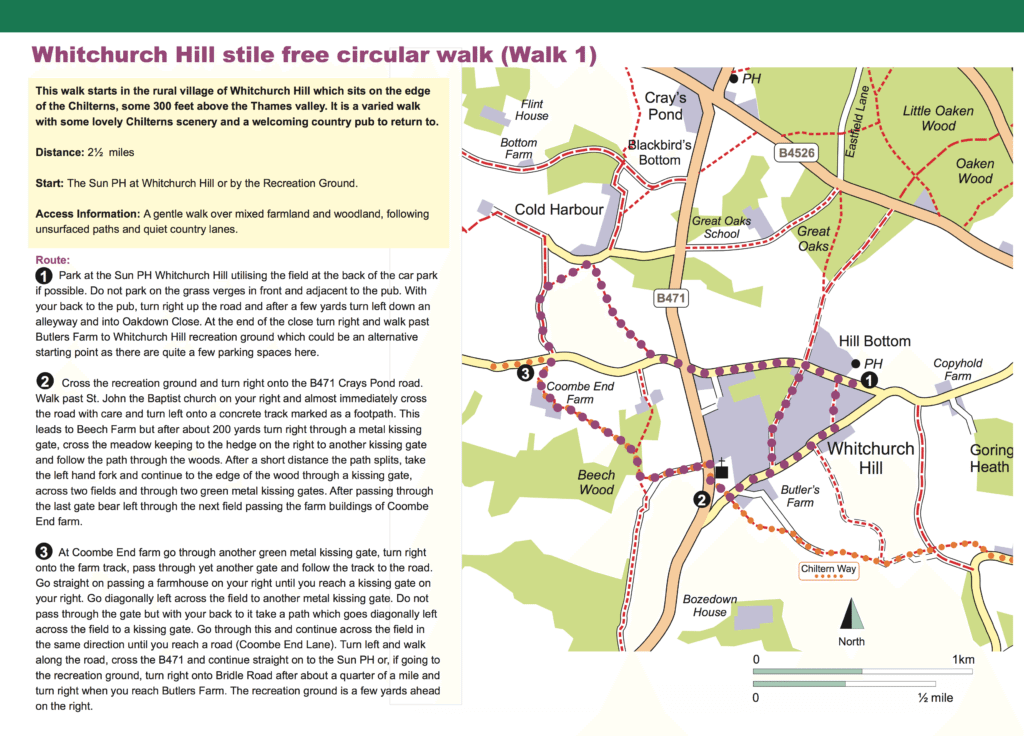 Whitchurch Hill Stile Free Circular Walk Chiltern Society