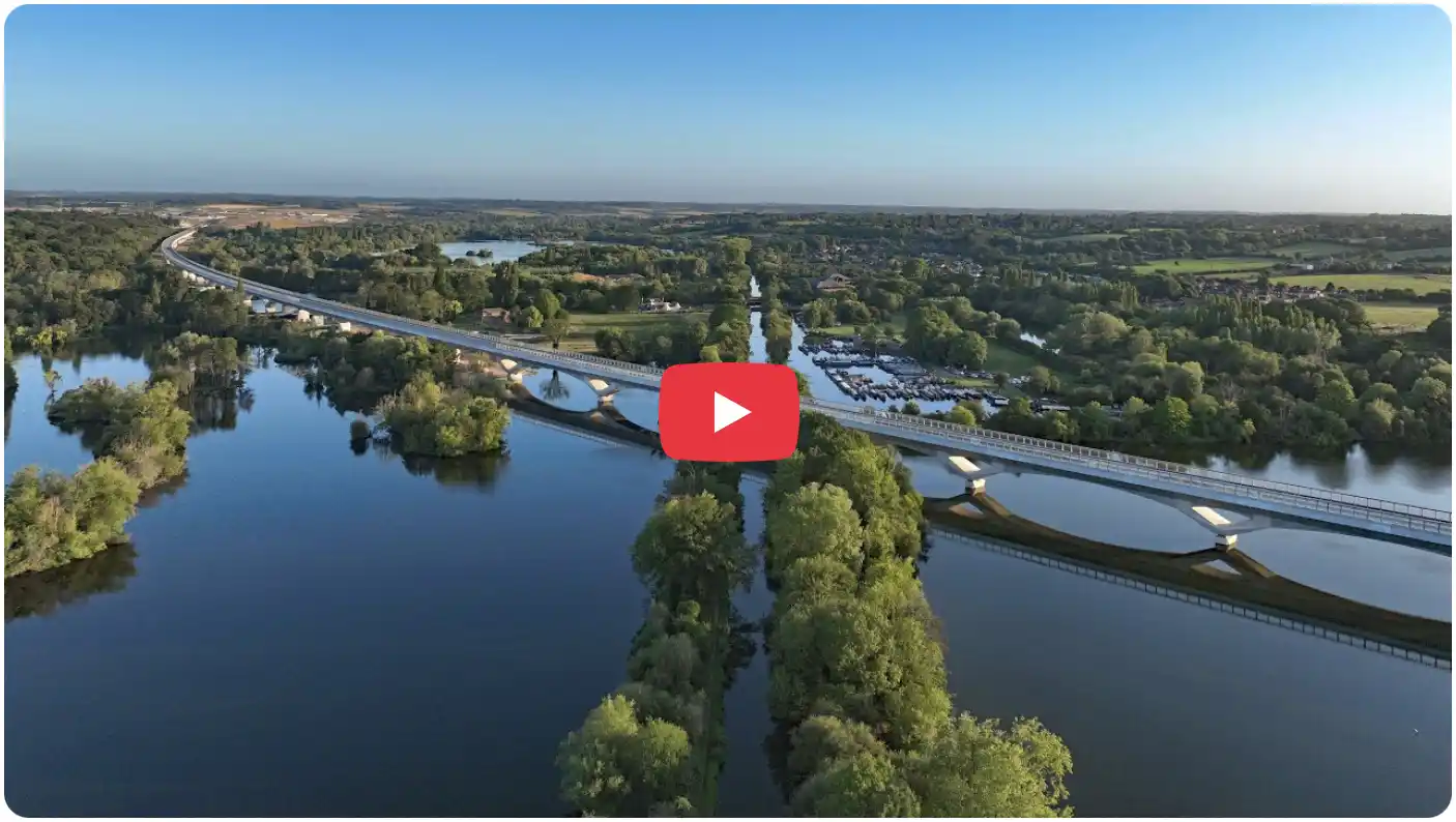 Fly-through video of the HS2 route from Denham to Calvert