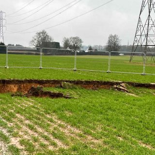 (101) Sink hole looking south towards Chesham Road - Feb. 2024 (07_96) Mike Johnstone