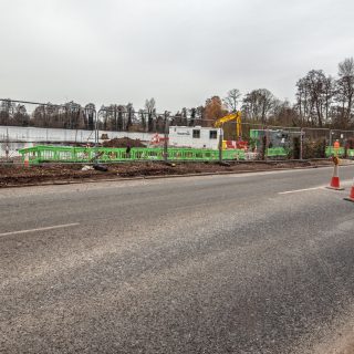 (115) Looking north along the viaduct route across Moorhall Road - Feb. 2021 (01_125)