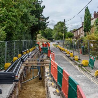 (115) Ellesborough Road preparing for utility diversions - Jul. 2023 (24_121)