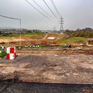 (128) Looking north towards Grove Farm underbridge and the Wendover green tunnel - Dec. 2022 (20_188)