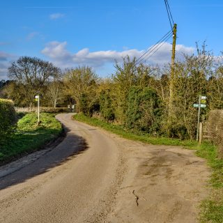 (13) Bottom House Farm Lane looking east - Mar. 2019