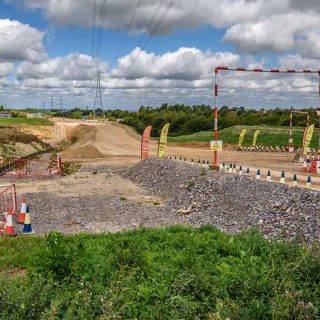(164) Looking north from the Small Dean Lane diversion towards Grove Farm underbridge - Aug. 2023 (20_211)