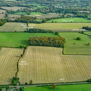 (17) Looking east from Cottage Farm overbridge to Bowood Lane overbridge - Oct. 2019 (10a_07)