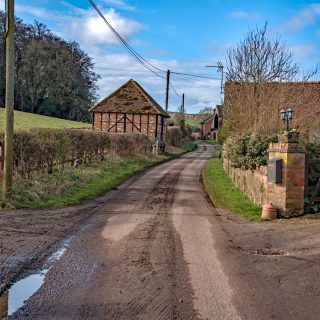 (18) Bottom House Farm Lane looking west - Feb. 2016