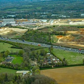 (193) Looking south towards South Tunnel portal across the M25 - Apr. 2022 (02_199)