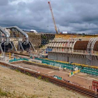 (207) Chiltern Tunnel south portal 'up' line porous portal construction - Sep. 2023 (02_211)