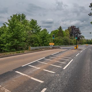 (301) A413 junction with the haul road looking north - May 2021 (04a_286)