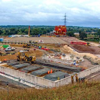 (395) Looking north towards the launching girder from Harvil Road - Sep. 2024 (01_396)