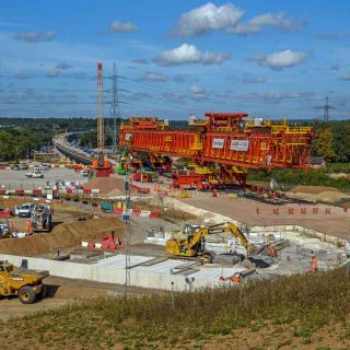 (400) Viaduct launching girder 'Dominique' removed from viaduct awaiting dismantling - Oct. 2024 (01_403)