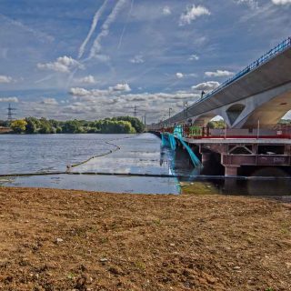 (403) Colne Valley viaduct awaiting removal of haul road jetty - Oct. 2024 (01_400)