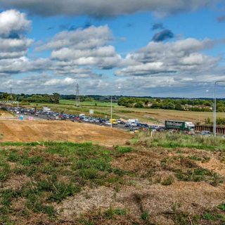 (73) M25 slip road looking east - Sep. 2017 (02_08)