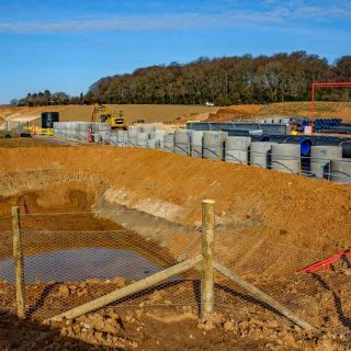 (81) Storage pond for water removed from tunnel portal - Feb. 2023 (08_109)