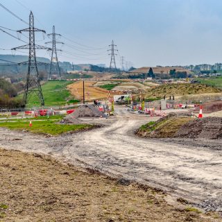 (82) Looking south across Bacombe Lane towards the Small Dean north embankment - Mar. 2024 (22_97)