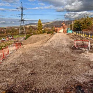 (94) Looking east across the tunnel route towards 28 Ellesborough Road - Feb. 2023 (24_104)